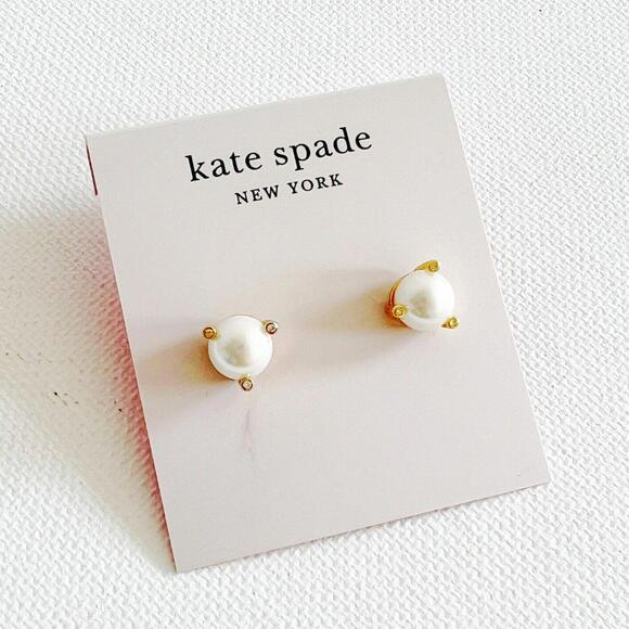 Kate Spade Rise and Shine Small Pearl Stud Earrings - Picture 1 of 3